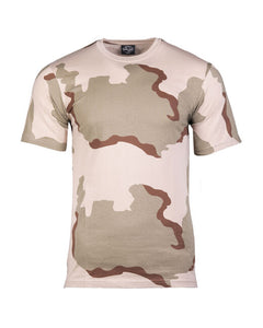 Mil-Tec T-Shirt Short Sleeve 3-Color Desert