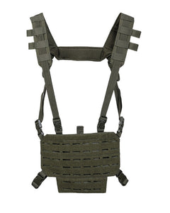Mil-Tec CHEST RIG lahka telovnik taktični s LASER panelom, zelena