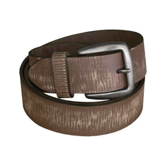 Mil-Tec Vintage leather trouser belt, black