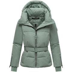 Marikoo Aleyna16 women's winter hooded jacket, smokey mint