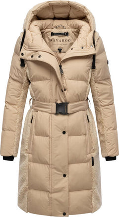 Navahoo Funkelteddy14 women's winter jacket, beige