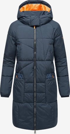 Navahoo Bliblablubb women's winter hooded jacket, navy blue