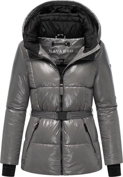 Navahoo EISGLANZ women's winter hooded jacket, grey
