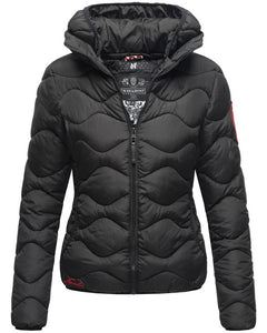 Navahoo KEY COLOR women's winter hooded jacket, black