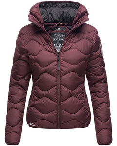 Navahoo KEY COLOR women's winter jacket with hood, burgundy
