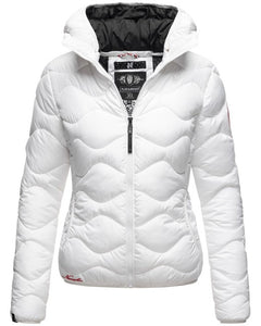 Navahoo KEY COLOR women's winter hooded jacket, white