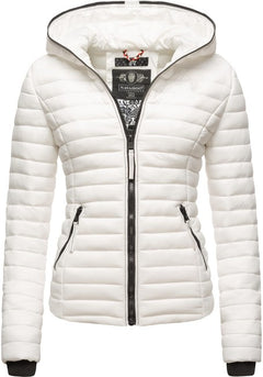 Navahoo Kimuk Princess women's transitional jacket with hood, white