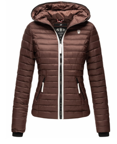 Navahoo Kimuk Princess women's transitional hooded jacket, Chocolate