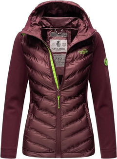 Navahoo NIMM MICH MIT women's outdoor jacket, Aubergine