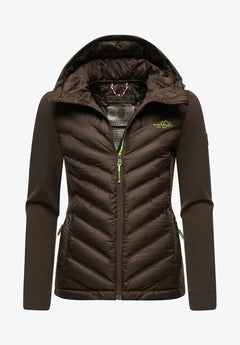 Navahoo NIMM MICH MIT women's outdoor jacket, Dark choco