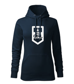 DRAGOWA women's hoodie army girl 320 g/m², navy blue