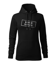 DRAGOWA γυναικείο φούτερ με κουκούλα Made in Slovakia 320 g/m², μαύρο
