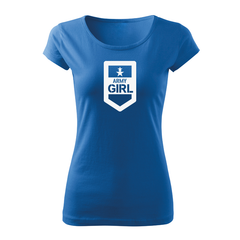 DRAGOWA γυναικείο κοντομάνικο μπλουζάκι army girl 150 g/m², μπλε