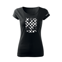 DRAGOWA women's short-sleeve t-shirt she-eagle 150 g/m², black