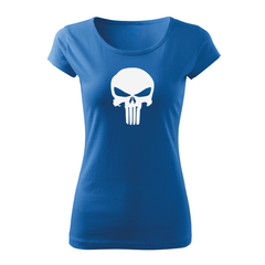 DRAGOWA women's short-sleeve t-shirt Punisher 150 g/m², blue