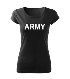 DRAGOWA γυναικείο μπλουζάκι army 150 g/m², μαύρο