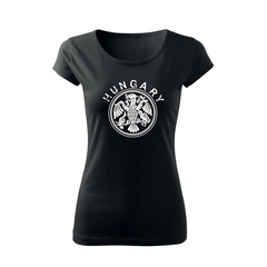 DRAGOWA women's t-shirt Hungary 150 g/m², black