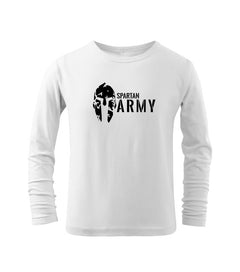 DRAGOWA Spartan παιδικό army μακρυμάνικο μπλουζάκι, λευκό
