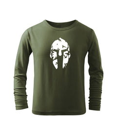 DRAGOWA kids' long-sleeve t-shirt Spartan, olive