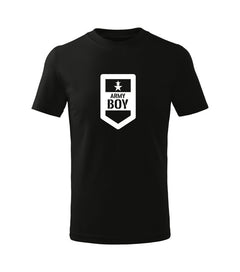 DRAGOWA kids' short-sleeve t-shirt army boy, black