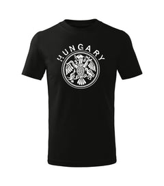 DRAGOWA παιδικό κοντομάνικο μπλουζάκι Hungary, μαύρο