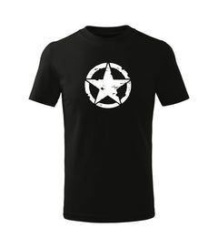 DRAGOWA kids' short-sleeve t-shirt star, black