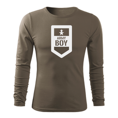 DRAGOWA Fit-T long-sleeve t-shirt army boy 160 g/m², olive