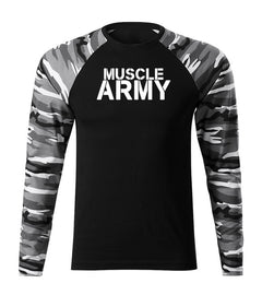 DRAGOWA Fit-T long-sleeve t-shirt muscle army 160 g/m², metro