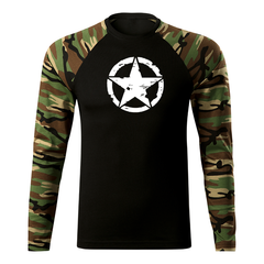 DRAGOWA Fit-T long-sleeve t-shirt star 160 g/m², woodland
