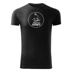 DRAGOWA fitness t-shirt muscle army biceps 180 g/m², black