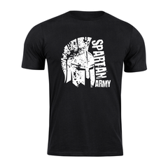 DRAGOWA κοντομάνικο μπλουζάκι Spartan army León 160 g/m², μαύρο