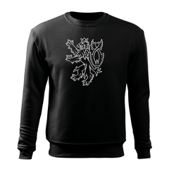 DRAGOWA men's sweatshirt Czech lion 300 g/m², black