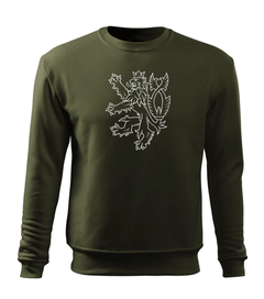 DRAGOWA men's sweatshirt Czech lion 300 g/m², olive
