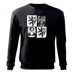 DRAGOWA men's sweatshirt large Czech emblem 300 g/m², black