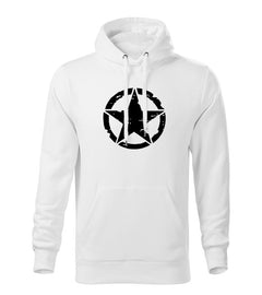 DRAGOWA men's hoodie star 320 g/m², white