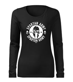 DRAGOWA Slim Archelaos women's long-sleeve t-shirt 160 g/m², black