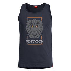 Pentagon Astir Lion αμάνικο μπλουζάκι, μαύρο