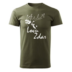 DRAGOWA short-sleeve t-shirt lovu zdar 160 g/m², olive