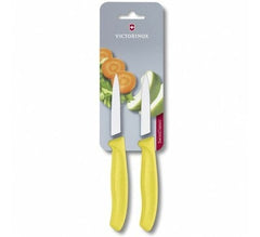 Victorinox Swiss Classic 2-dielna súprava nožov s hladkou čepeľou, žltá