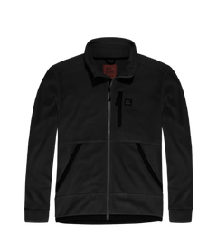 Vintage Industries Valerio fleece φούτερ hollow fibre, μαύρο