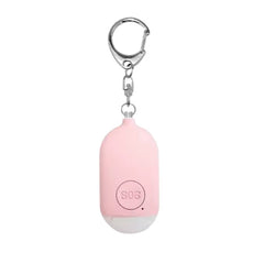 W&G Shield SOS Waterproof Personal Alarm with LED Light and Activation Button, Pink