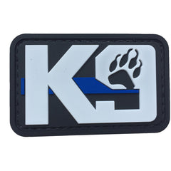 WARAGOD K9 Paw PVC Patch, Black White