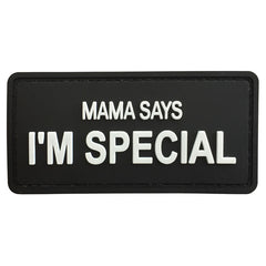 WARAGOD Mama Says PVC Patch, Black/White
