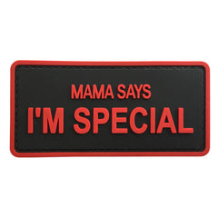 WARAGOD Mama Says PVC Patch, Black Red