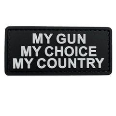 WARAGOD My Gun PVC Patch, Black White