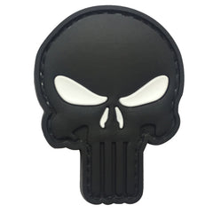 WARAGOD Punisher 3D Patch 5x4cm, White Eyes
