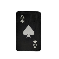 WARAGOD Poker Cards Ace of Spades Patch, Black