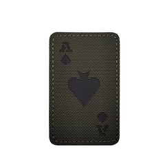WARAGOD Poker Cards Ace of Spades Patch, Olive