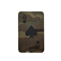 WARAGOD Patch Poker Cards Ace of Spades, Woodland