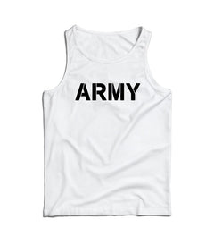 DRAGOWA men's tank top army 160 g/m², white